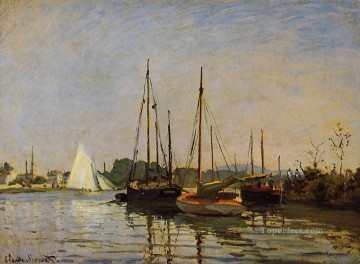  boat Painting - Pleasure Boats Claude Monet